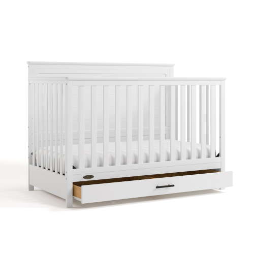 Graco Tristan Convertible Baby Crib with Drawer, White