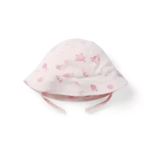 Baby Baby Pink Sea Friends Baby Sea Friends Bucket Hat by Janie and Jack