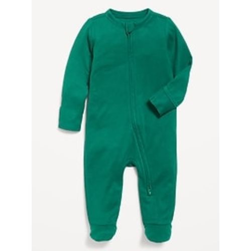 Unisex Sleep & Play 2-Way-Zip Footed One-Piece for Baby | Old Navy