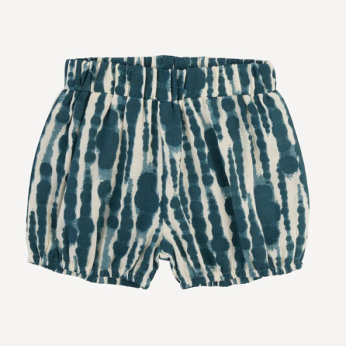 bubble short | tapestry water drops | organic cotton gauze