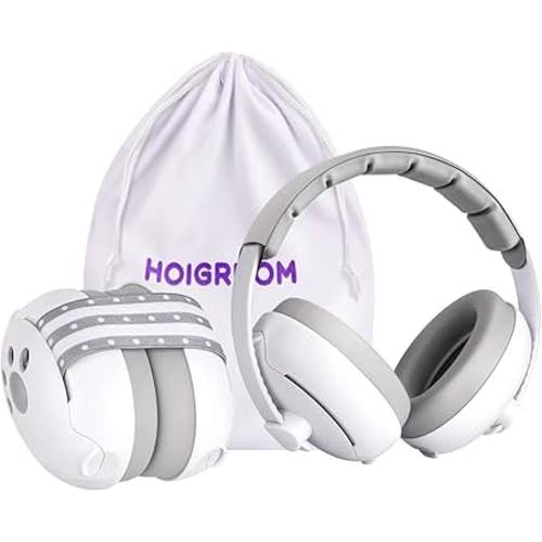 Amazon.com: HOIGRBOM Baby Headphones for Noise, 2-in-1 Baby Ear Muffs Noise Protection | Baby Noise Cancelling Headphones for Ages 0-48 Months, 24dB Baby Hearing Protection Earmuffs for Outdoor, Sleep, Airplane