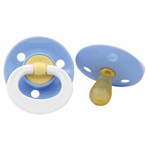 Gerber First Essentials Soft Center Latex Pacifiers, 0-6 Months, Assorted Colors 2 ea