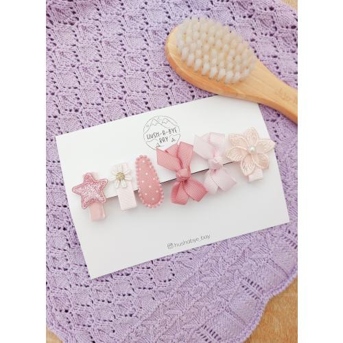 Baby First Hair Clips, Baby Hair Clips, Fully Lined Clips, Baby Fringe Clips, Tiny Hair Clips, Toddler Clips, Gentle Clips, Hair Clip Set