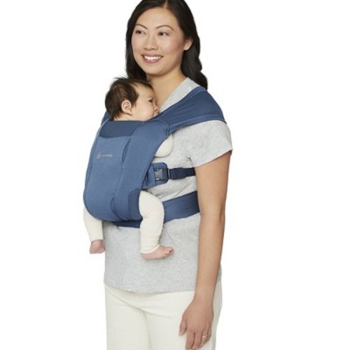 Ergobaby Embrace Cozy Soft Air Mesh Newborn Baby Carrier - Blue