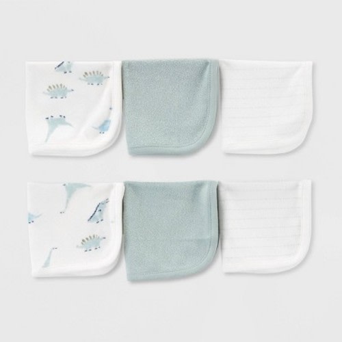 Carter's Just One You® Baby Boys' Dino Bath Towel - Sage Green