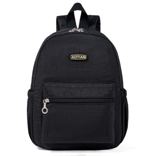 AOTIAN Women’s Nylon Mini Casual Daypacks Small Backpack Black