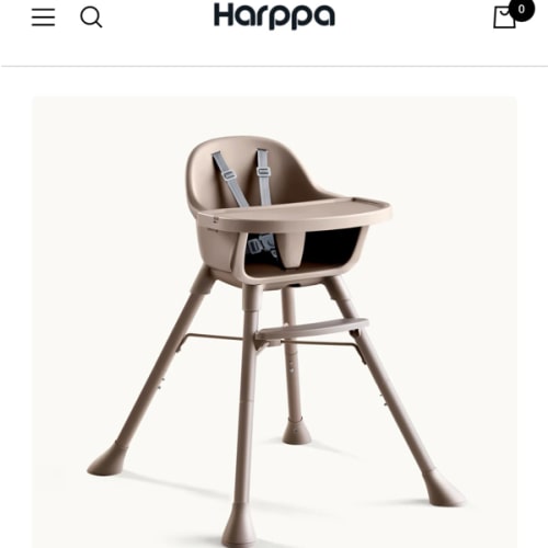 HARPPA Caspio Lite 2-in-1 Toddler Feeding Chair & High Chair | Dual-Layer Adjustable Tray, Easy to Clean Seat Pad & 3-Level Adjustment. Made for Everyday Family Moments.