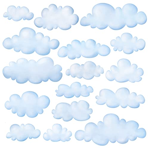 DECOWALL DS9-1702 Clouds Kids Wall Decals Wall Stickers Peel and Stick Removable Wall Stickers for Kids Nursery Bedroom Living Room