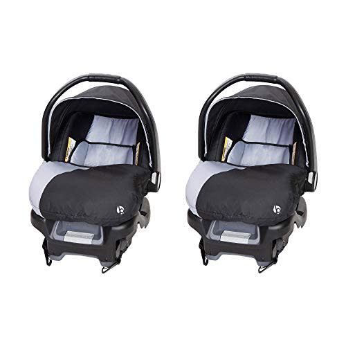 Baby Trend Ally Newborn Baby Infant Car Seat Carrier Travel System with Harness and Extra Cozy Cover for Babies Up to 35 Pounds, 2-Pack, Stormy