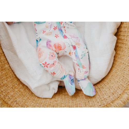 Convenient Zip-Up Footies Collection | Copper Pearl
