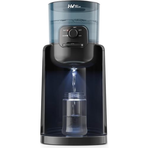 HEYVALUE Water Warmer for Baby Formula with Night Light,Bottle Warmer,Black