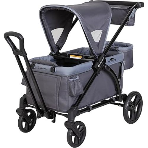 Baby Trend Expedition 2-in-1 Stroller Wagon PLUS, Ultra Grey