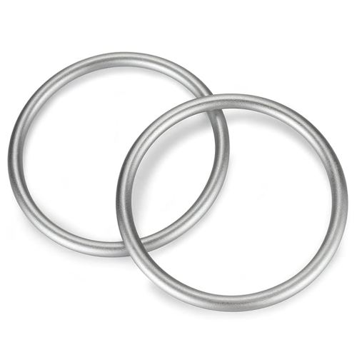 Accmor Aluminium Baby Sling Ring 3 in, Soft Wrap Carrier Rings Accessory for Infants Toddlers Newborn Kids (Silver)