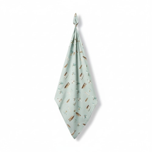 Vintage Surf Bamboo Muslin Swaddle Blanket