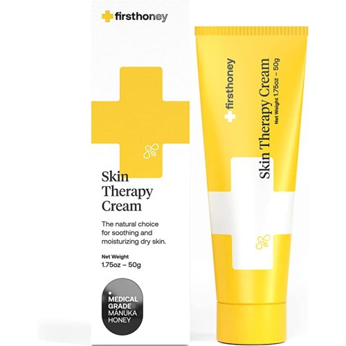 First Honey® Manuka Honey Cream for Dry & Itchy Skin | Fast Relief for Eczema, Rosacea, Psoriasis, & Dermatitis | Natural & No Fillers | Safe for Babies & Toddlers | 1.75 oz