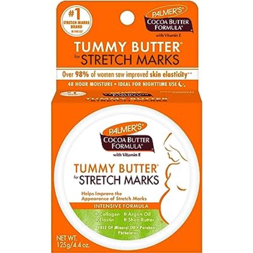 Palmer's Cocoa Butter Formula Tummy Butter Balm for Stretch Marks and Pregnancy Skin Care, 4.4 Ounces