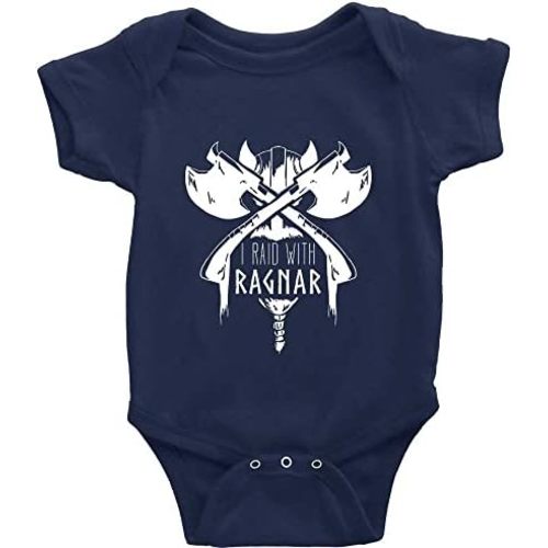I Raid With Ragnar Viking Novetly Baby Infant Short Sleeve Climbing Newborn soft