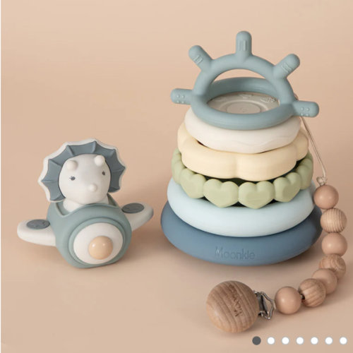 Dino Stacking Teething Rings
