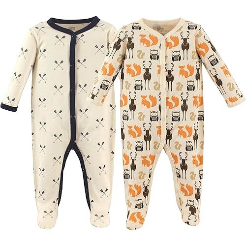 Hudson Baby Unisex Baby Cotton Sleep and Play