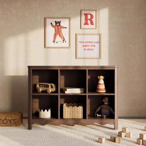 Art of Nursery by Storkcraft Casablanca 6 Cube Organizer Kids Bookcase - Hazelnut