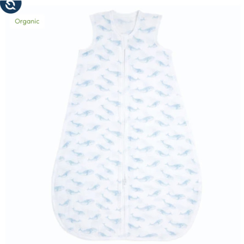 organic cotton light sleep sack TOG 1.0 oceanic | aden + anais