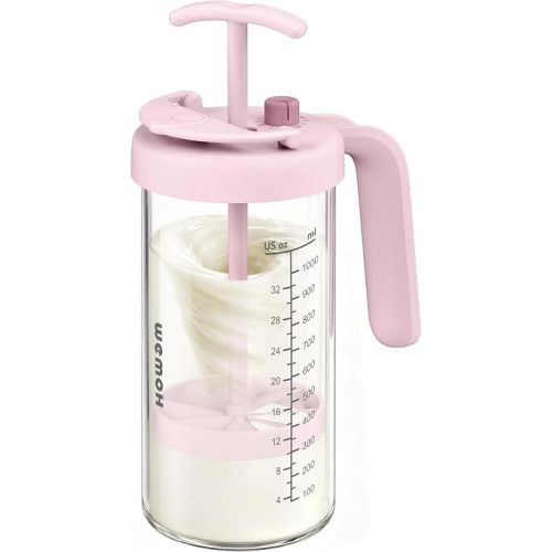 Upgraded Formula Mixing Pitcher – 32oz True Mixing Capacity, Time Dial for Freshness Tracking, Dishwasher-Safe, BPA-Free Lid, Perfect for Breastmilk Pitcher Method & Multi-Baby Feeding, Pink