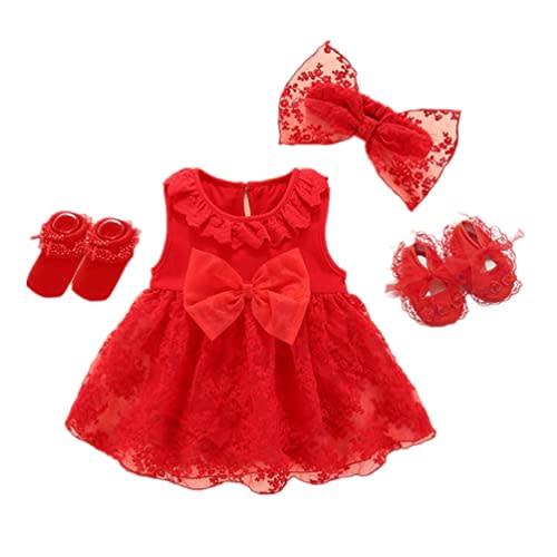 Newborn Baby Girl Dress Clothes Sets 0-3 Months Infant Lace Party Outfits