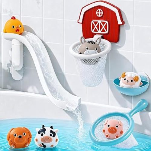 Farm Animal Bath Toys for Kids Ages 4-8