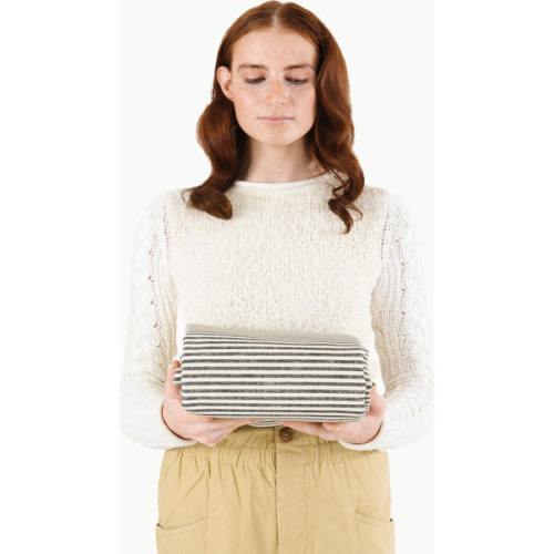 Square Maxi Mat, Stone Stripe - Gathre | Maisonette