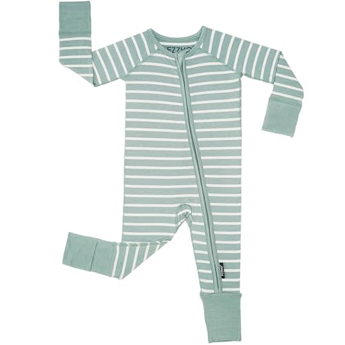 Baby Footie Pajamas, Viscose from Bamboo, Preemie & Newborn Sleepers, 2-Way Zipper PJs for Boys & Girls, 0–24 Months