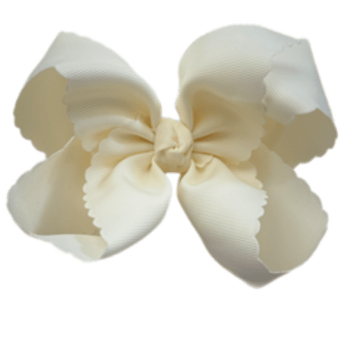 Red Scallop Edge Grosgrain Bow – Shop Bonnie Bee