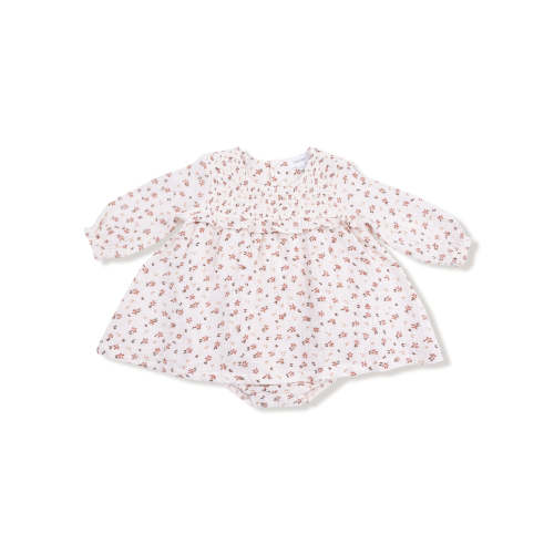Smocked Ruffle Bubble w/ Skirt, Carrie Floral