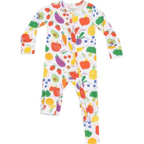 2 Way Zipper Romper, Eat The Rainbow - Angel Dear | Maisonette