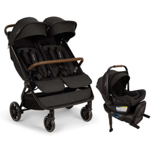 TRVL Dubl + PIPA Series Travel System - Caviar / PIPA rx Aire / Caviar