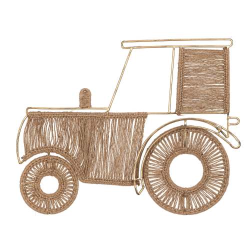 Charlie Jute Tractor Farm Wall Decor | Crane Baby
