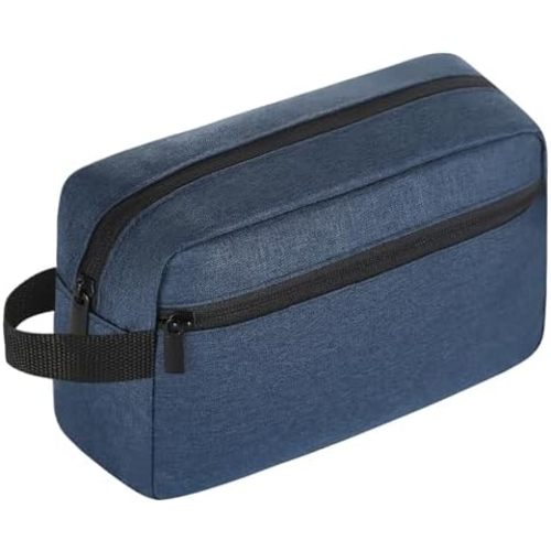 Icramsy Travel Toiletry bag Toiletry bag for women men Hanging Cosmetic bag Travel accessories for Women Men (Navy blue)