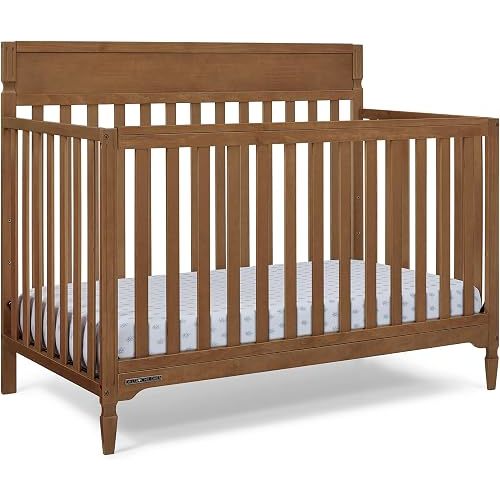 Delta Children Elliot 6-in-1 Convertible Baby Crib, Chestnut