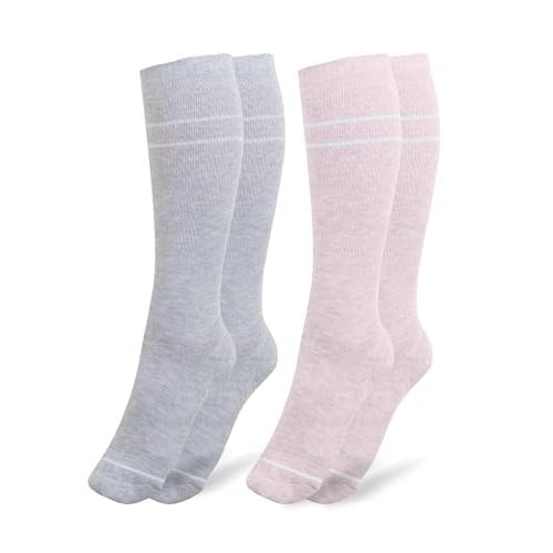 Kindred Bravely Maternity Compression Socks for Pregnancy Knee High, 2 Pack | High compression soft stretchy stockings with a cushioned sole. Graduated moisture wicking support for all day comfort