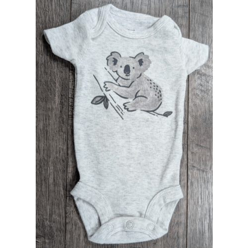 Baby Boy Clothes Carter's Child Mine Preemie Gray Koala Bodysuit
