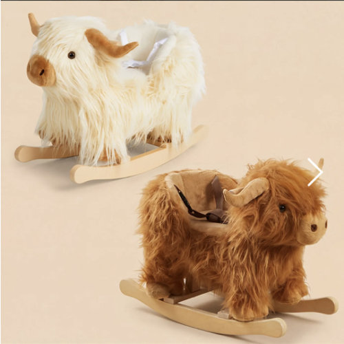 Highland Plush Rocker Duo for Toddlers | Brown & White | labebe®