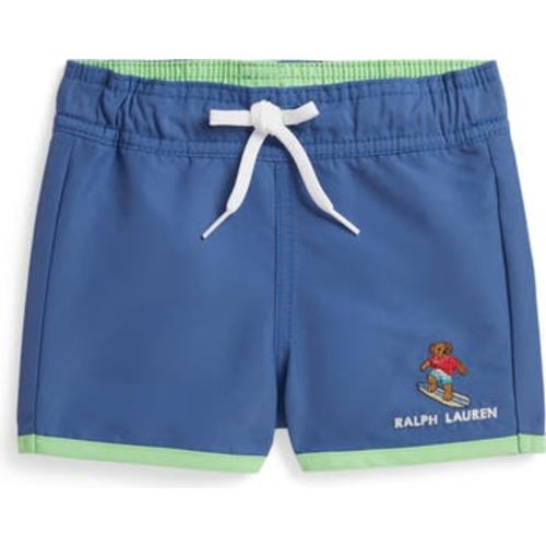 Embroidered Polo Bear Swim Trunks