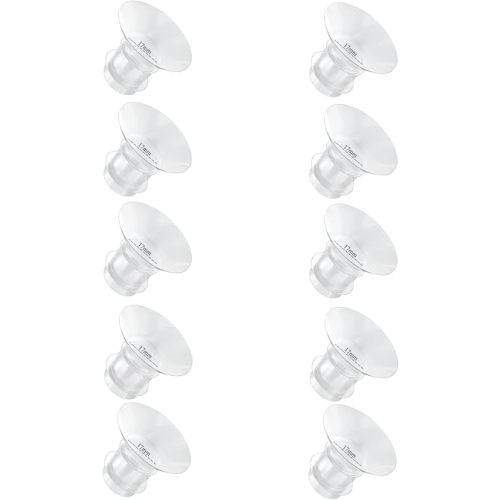 Flange Inserts 17mm for Medela,Spectra 24mm Shields/Flanges,Compatible with Momcozy S12 Pro/S9 Pro/S9/S12 Wearable Breast Pump,Reduce 24mm Nipple Tunnel Down to 17mm,10PCS