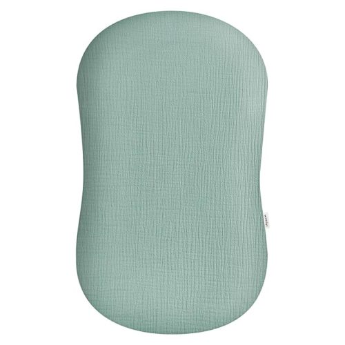 Muslin Baby Lounger Cover, Soft Breathable Newborn Lounger Pillow Cover for Boys Girls Infant (Sage)