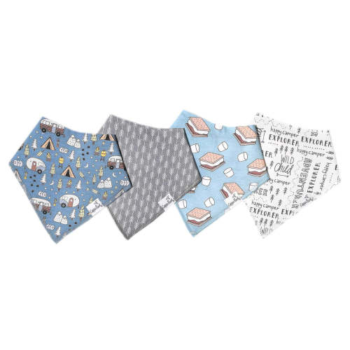 4 Pack Baby Bandana Bibs - Bridger