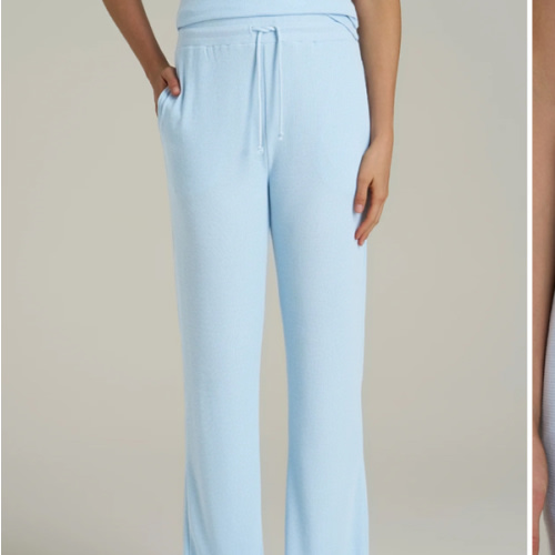 Open-Bottom Waffle Lounge Pants for Tall Women | American Tall