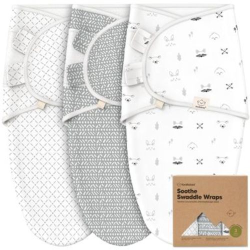 KeaBabies 3pk Soothe Baby Swaddle Wrap 0-6 Months, Organic Baby Swaddle Sleep Sacks, Newborn, Infant Swaddle Sack (Nordic)