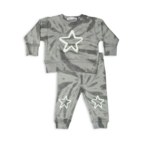 Boys' Tie Dyed Star French Terry Top & Pants Set - Baby