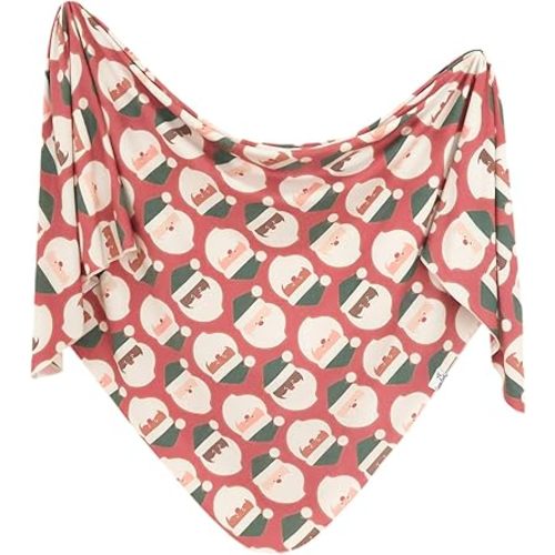 Copper Pearl Large Premium Knit Baby Swaddle Receiving Blanket Claus
