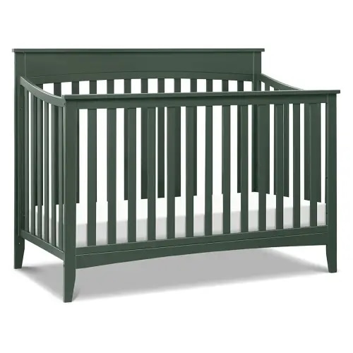 DaVinci Grove 4-in-1 Convertible Crib - GREENGUARD Gold Certified Crib - Baby Crib Convertible to Toddler Bed, Daybed & Full-Size Bed - Wooden Baby Crib with 4 Adjustable Heights - Forest Green