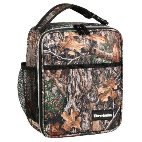 Tirrinia Small Insulated Lunch Bag for All Ages, Splash Proof Mini Portable Reusable Thermal Lunch Cooler Tote Bag, Upright Lunch Box (Maple Leaf)